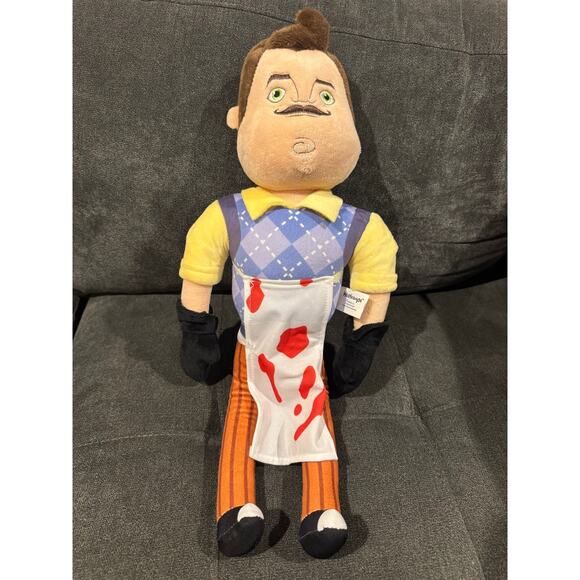 Hello Neighbor Mr. Peterson Theodore Plush Apron Fiesta 16" tall - Picture 1 of 3